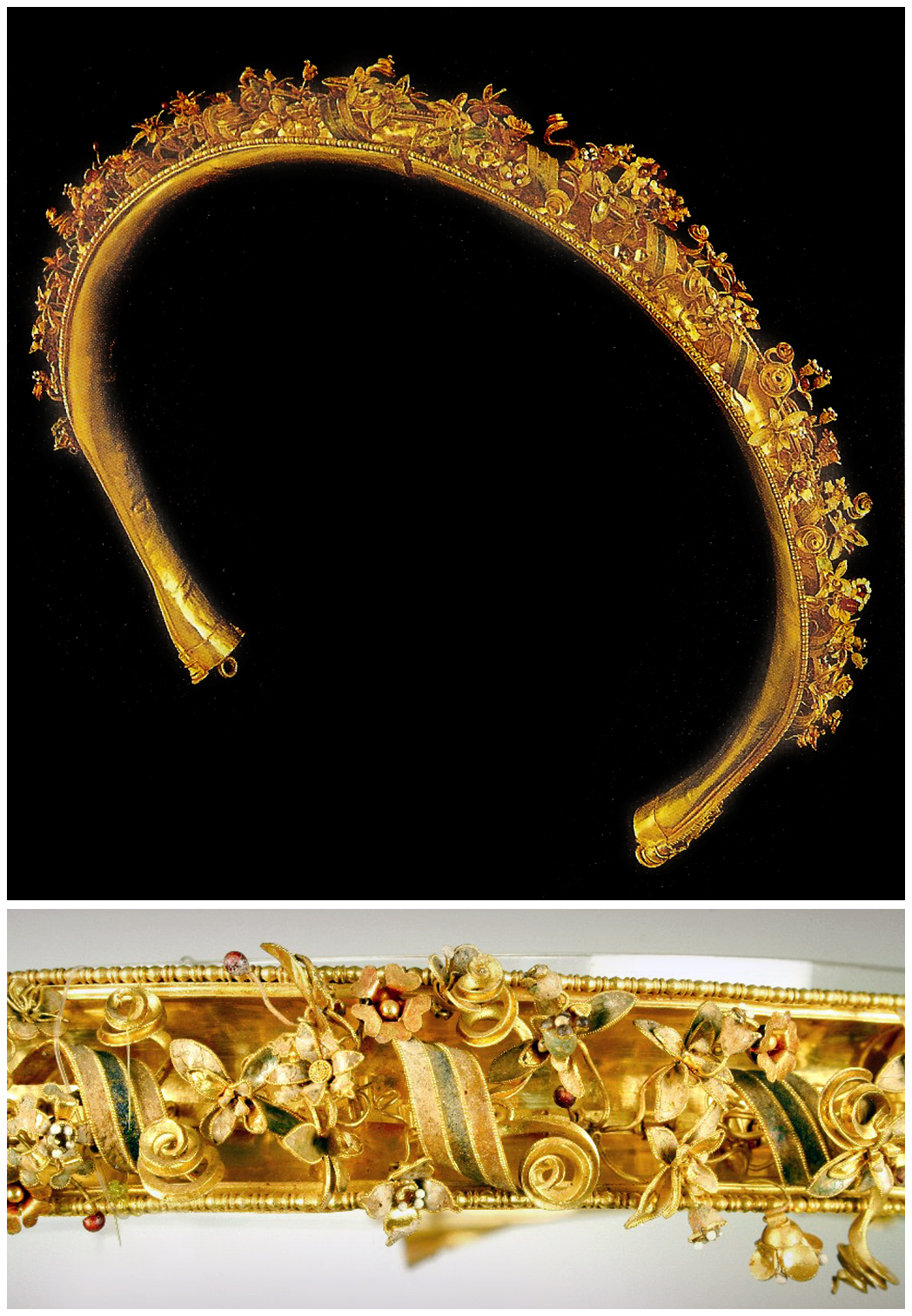 Diadema fiorito dalla Tomba degli ori di Canosa