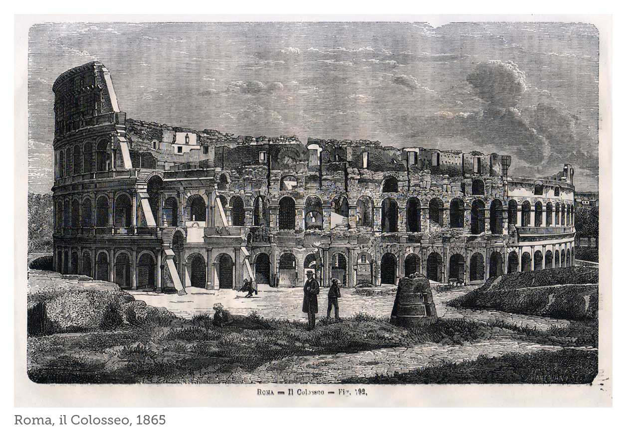 Colosseo al nero: utopie e relitti